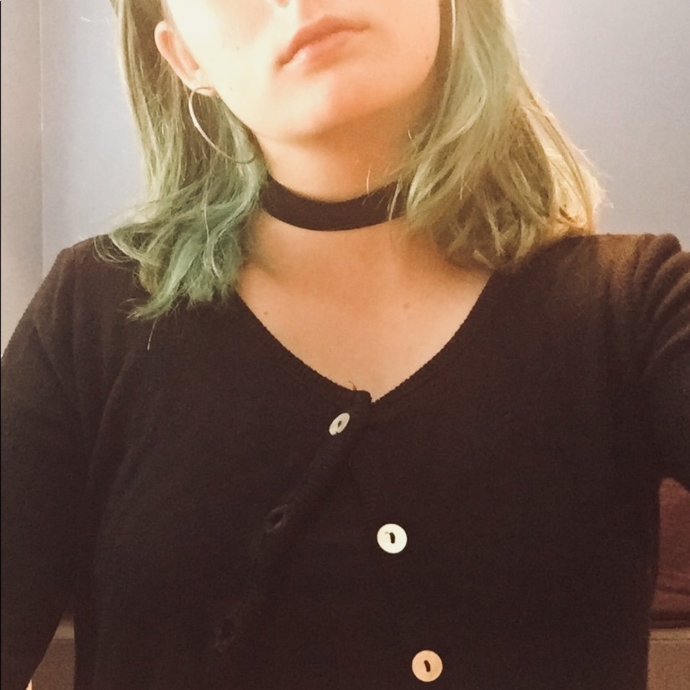 Black button up cardigan